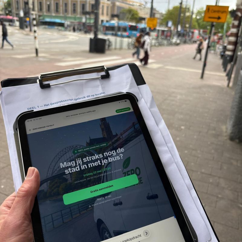 Ondernemend concept rondom zero-emissie dienstverlening